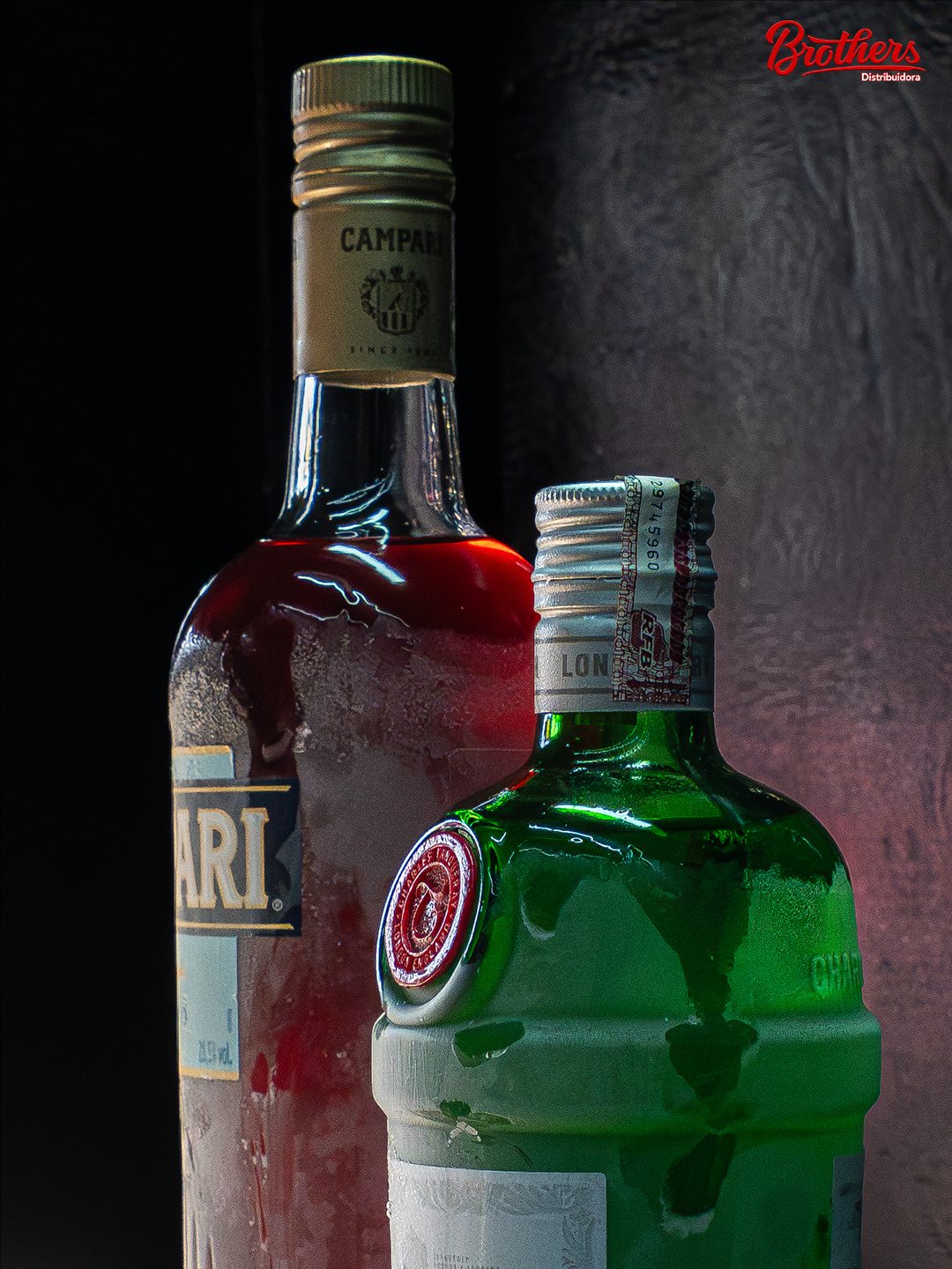 Garrafas premium da Brothers prontas para compor eventos.